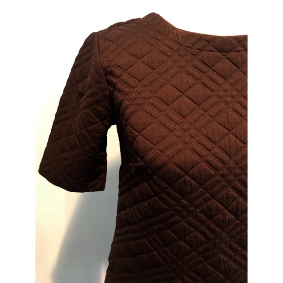 LOFT black drop waist quilted dress size extra small - Picture 4 of 7